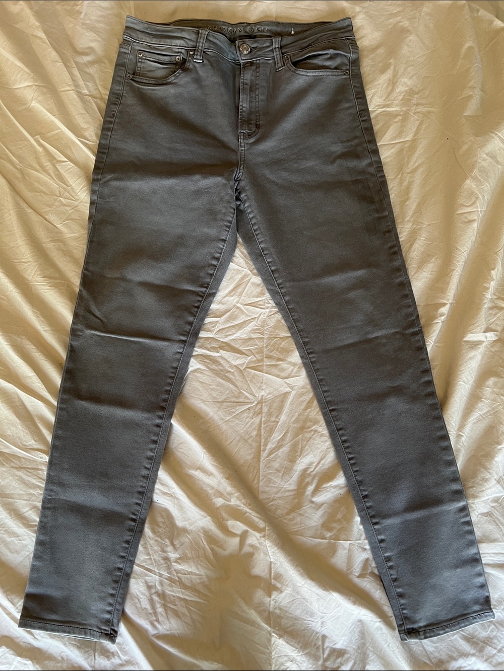 American Eagle Women’s Dark Gray Stretch Skinny Jeans